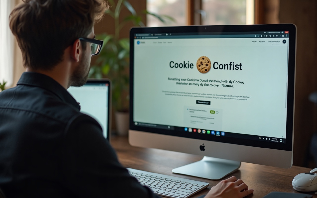 Cookie-Banner mit den Schaltflächen Akzeptieren und Ablehnen auf einer Website