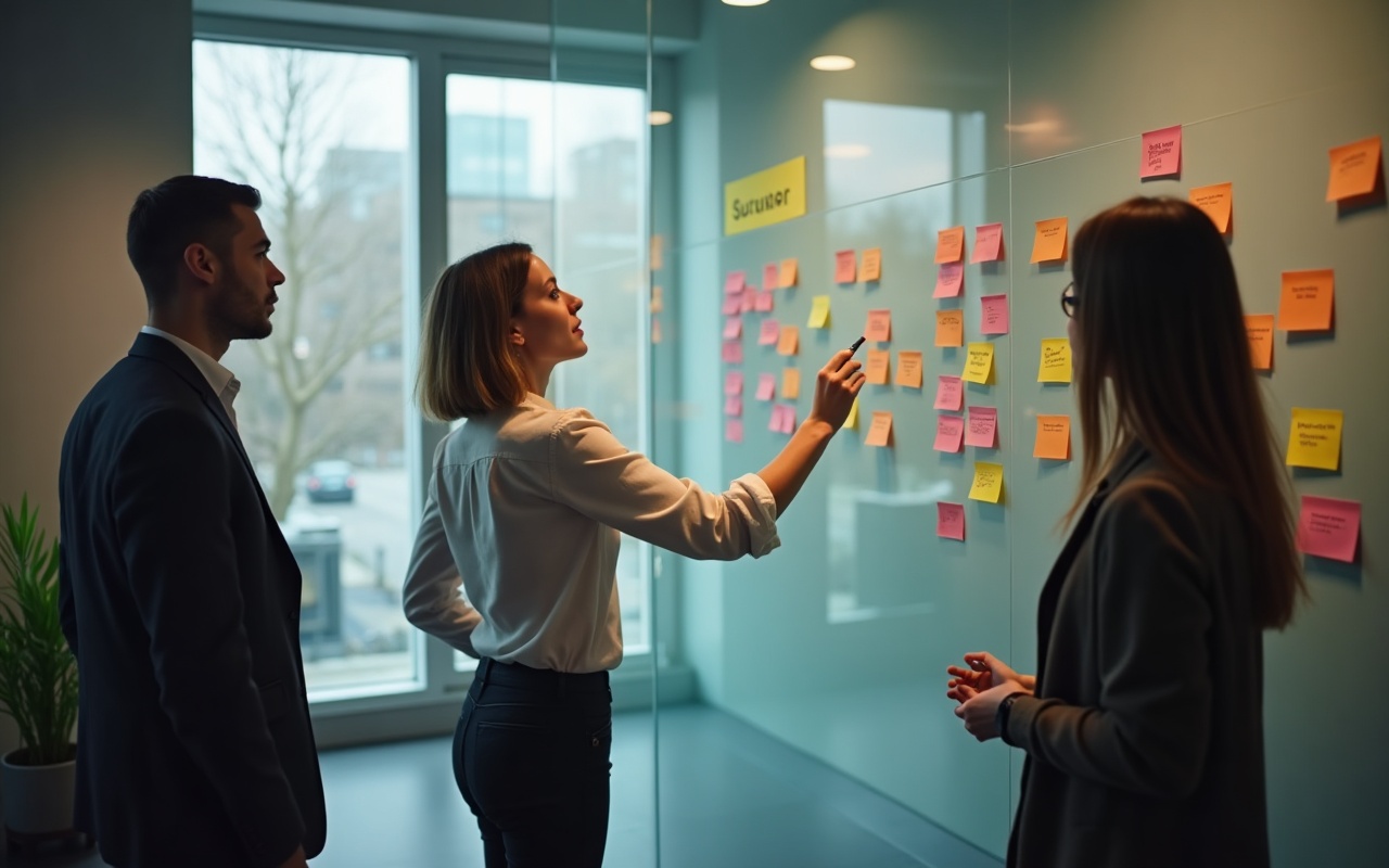 Visualisierung einer Customer Journey mit mehreren Touchpoints