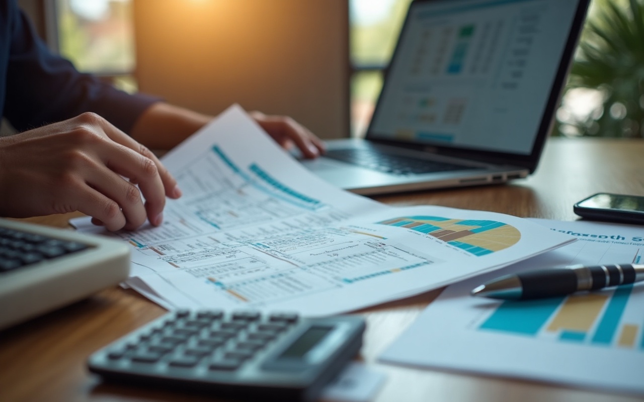 Taschenrechner und Diagramme zur Budgetplanung für Google Ads