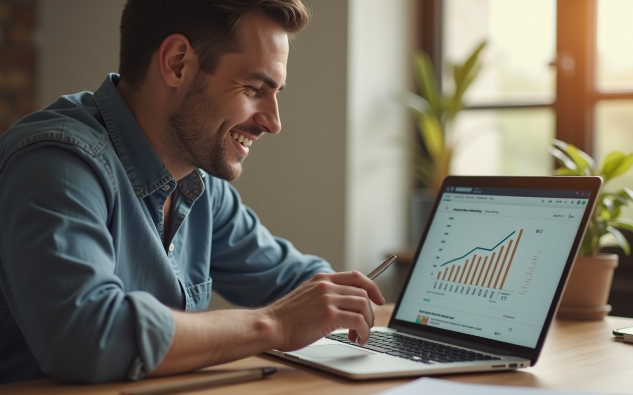 Unternehmer wertet steigende Website-Anfragen nach dem Relaunch aus